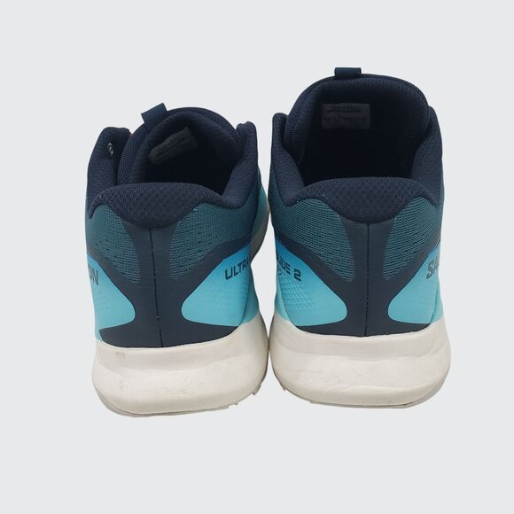 Salomon Ultra Glide 2 Trail Running Shoes Ortholite Size 11.5 Blue & White - Picture 8 of 9